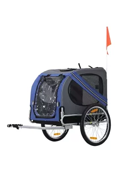 Aosom Bike Trailer Cargo Cart for Pets, Blue & Gray 6 Aosom Bike Trailer Cargo Cart for Pets, Blue & Gray -Cheap Altea Milano Shop Belk 1007