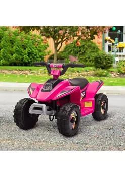 Aosom 6V Kids Ride on ATV 4 Wheeler Electric Quad Toy Battery Powered Vehicle with Forward/ Reverse Switch for 3 5 Years Old Toddlers Pink -Cheap Altea Milano Shop Belk 1045
