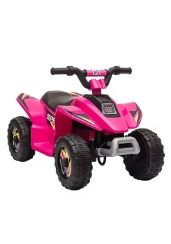 Aosom 6V Kids Ride on ATV 4 Wheeler Electric Quad Toy Battery Powered Vehicle with Forward/ Reverse Switch for 3 5 Years Old Toddlers Pink -Cheap Altea Milano Shop Belk 1047