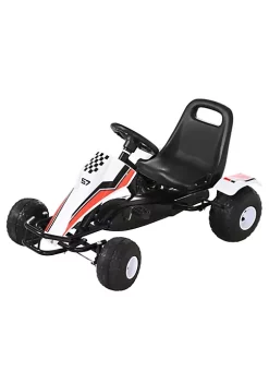 Aosom Pedal Go Kart Children Ride on Car Racing Style with Adjustable Seat Plastic Wheels Handbrake and Shift Lever Black -Cheap Altea Milano Shop Belk 1057