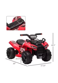 Aosom Kids Ride on ATV Four Wheeler Car with Real Working Headlights 6V Battery Powered Motorcycle for 18 36 Months Red -Cheap Altea Milano Shop Belk 1076
