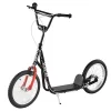 Aosom Youth Scooter Kick Scooter for Kids 5+ with Adjustable Handlebar Front and Rear Dual Brakes Inflatable Wheels Black -Cheap Altea Milano Shop Belk 1078