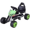 Aosom Kids Go Kart 4 Wheeled Ride On Pedal Car Racer for 3 years for Boys and Girls Outdoor Green -Cheap Altea Milano Shop Belk 1086