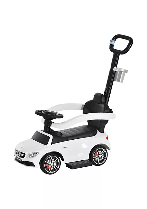 Aosom Push Cars for Toddlers Ride On and Push Car Stroller Sliding Walking Car with Underneath Storage Compartment and Working Steering Wheel White 7 Aosom Push Cars for Toddlers Ride On and Push Car Stroller Sliding Walking Car with Underneath Storage Compartment and Working Steering Wheel White - Image 5