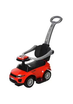 Aosom 3 In 1 Push Cars for Toddlers Kid Ride on Push Car Stroller Sliding Walking Car with Horn Music Light Function Secure Bar Ride on Toy for Boy Girl 1 3 Years Old Red