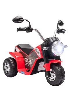 Aosom 6V Kids Motorcycle Dirt Bike Electric Battery Powered Ride On Toy Off road Street Bike Rechargeable with Horn Headlights Realistic Sounds 1.24mph Speed for Girls Boy 18 36 Months Red