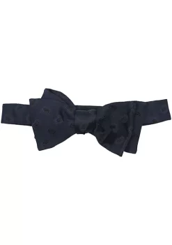 Altea Milano Men's Silk Micro Paisley Hook Bow Tie