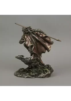 Veronese Design The Deaths Macabre Triple Skeleton Grim Reaper Single Taper Candle Holder