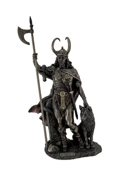 Veronese Design Bronze Finish Loki Norse God Statue Sculpture -Cheap Altea Milano Shop Belk 294