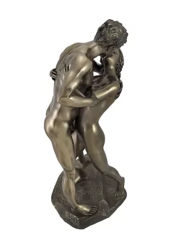 Veronese Design Bronzed Nude Lovers in a Passionate Embrace Sharing a Kiss Statue -Cheap Altea Milano Shop Belk 301