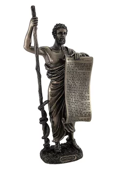 Veronese Design Bronzed Hippocrates (Father of Medicine) Statue Holding Hippocratic Oath -Cheap Altea Milano Shop Belk 330