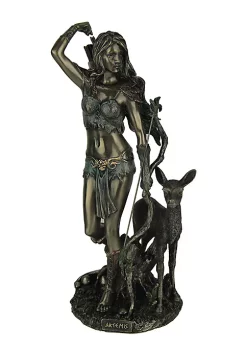 Veronese Design Artemis Goddess of Hunting and Wilderness Bronze Finished Statue