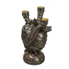 Veronese Design Augmented Artery Device Steampunk Human Heart Triple Taper Candle Holder -Cheap Altea Milano Shop Belk 35