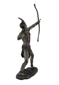 Veronese Design Bronzed Finish Ochosi Divine Hunter Orisha Statue -Cheap Altea Milano Shop Belk 393