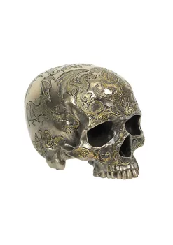 Veronese Design Bronze Finish Thistle Flying Dragon Coat of Arms On Skull Statue -Cheap Altea Milano Shop Belk 398