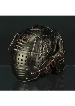 Veronese Design Steampunk Style Human Skull Bronze Finished Statue With Movable Jaw -Cheap Altea Milano Shop Belk 422