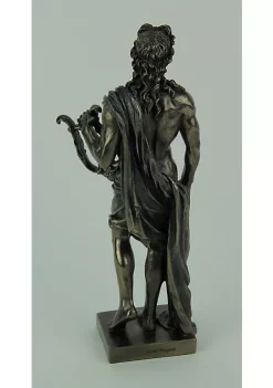 Veronese Design Polyresin Posing Greek God Apollo Holding His Lyre Statue -Cheap Altea Milano Shop Belk 439