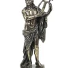 Veronese Design Classic Ancient Greek God Apollo Holding Lyre Bronze Finished Tabletop Statue -Cheap Altea Milano Shop Belk 446