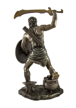 Veronese Design Bronzed Oggun God of War, Iron and Hunting Statue -Cheap Altea Milano Shop Belk 457