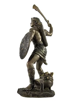 Veronese Design Bronzed Oggun God of War, Iron and Hunting Statue -Cheap Altea Milano Shop Belk 458