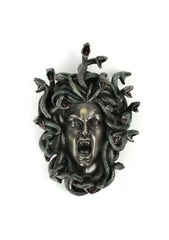 Veronese Design Head of Medusa the Greek Gorgon Serpent Bronze Finish Wall Sculpture -Cheap Altea Milano Shop Belk 484