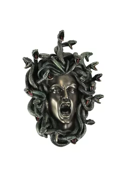 Veronese Design Head of Medusa the Greek Gorgon Serpent Bronze Finish Wall Sculpture -Cheap Altea Milano Shop Belk 486