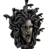 Veronese Design Head of Medusa the Greek Gorgon Serpent Bronze Finish Statue