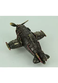 Veronese Design Steampunk Style Bronze Finish Single Propeller Airplane Statue -Cheap Altea Milano Shop Belk 520