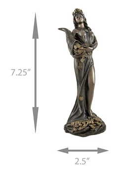 Veronese Design Bronzed Fortuna Roman Goddess of Fortune Statue Tykhe 7 In. -Cheap Altea Milano Shop Belk 554