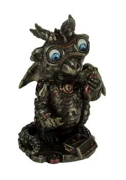 Veronese Design Cast Bronze Steampunk Tinkerer Dragon Figurine Mechanical Builder Sci-Fi Decor -Cheap Altea Milano Shop Belk 573
