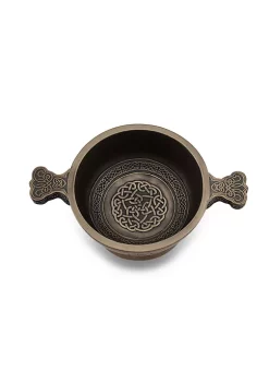 Veronese Design Celtic Knotwork Pattern Bronze Finished Two Handled Quaich Cup -Cheap Altea Milano Shop Belk 599