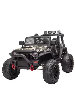 Aosom Kids Ride On Car 12V Battery Powered Electric Truck with Wide Seat Parent Remote Control and Bluetooth Music Camo -Cheap Altea Milano Shop Belk 612