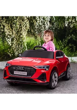 Aosom 12V Kids Electric Ride On Audie Sports Car Battery Powered Toy w/ Parent Remote Control Safety Belt LED Lights Music and Horn for 3 5 Years Old Red -Cheap Altea Milano Shop Belk 615