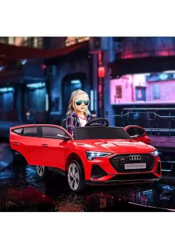 Aosom 12V Kids Electric Ride On Audie Sports Car Battery Powered Toy w/ Parent Remote Control Safety Belt LED Lights Music and Horn for 3 5 Years Old Red -Cheap Altea Milano Shop Belk 616