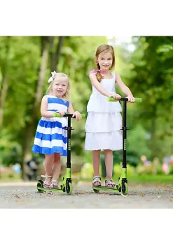 Aosom Aluminum Kids Kick Scooter Foldable Teens Ride On Toy with Adjustable Handlebar Rear Brake Green -Cheap Altea Milano Shop Belk 620