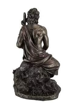 Veronese Design Asclepius Greek God of Medicine Holding Serpent Entwined Staff Bronzed Statue -Cheap Altea Milano Shop Belk 63