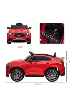 Aosom 12V Ride On Toy Car for Kids with Remote Control Mercedes Benz AMG GLC63S Coupe 2 Speed with Music Electric Light Red -Cheap Altea Milano Shop Belk 648