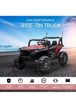 Aosom 12V 2 Seater Kids Ride On Car Electric Off Road UTV Truck Toy with Parental Remote Control and 4 Motors Camo Red -Cheap Altea Milano Shop Belk 654