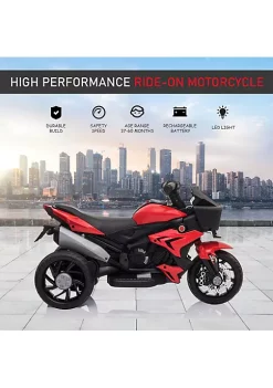 Aosom 6V Kids Motorcycle Dirt Bike Electric Battery Powered Ride On Toy Off road Street Bike w/ Music Horn Headlights Motorbike for Girls Boy Red -Cheap Altea Milano Shop Belk 679