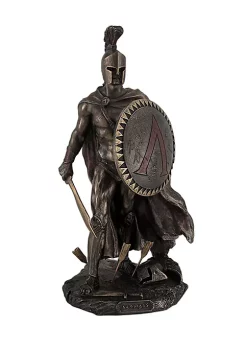 Veronese Design Spartan King Leonidas With Sword and Shield Bronzed Statue