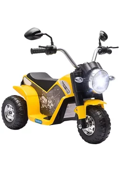 Aosom 6V Kids Motorcycle Dirt Bike Electric Battery Powered Ride On Toy Off road Street Bike Rechargeable with Horn Headlights Realistic Sounds 1.24mph Speed for Girls Boy 18 36 Months Yellow -Cheap Altea Milano Shop Belk 733