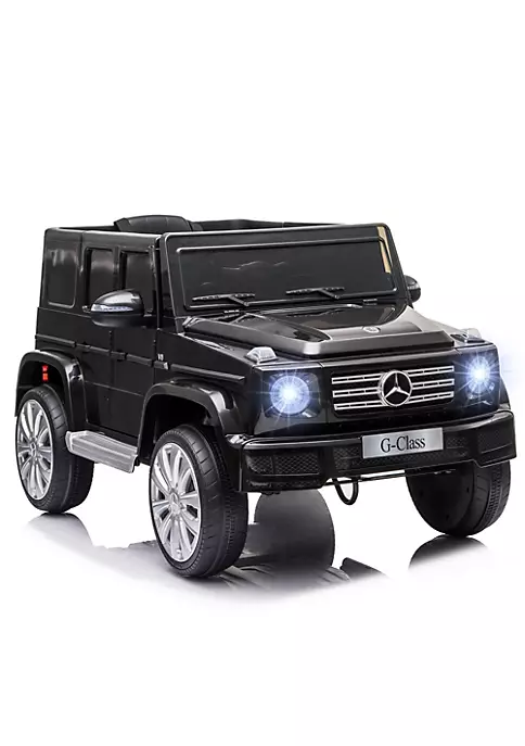 Aosom 12V Mercedes Benz G500 Battery Kids Ride On Car with Remote Control Bright Headlights and Working Suspension 7 Aosom 12V Mercedes Benz G500 Battery Kids Ride On Car with Remote Control Bright Headlights and Working Suspension - Image 5