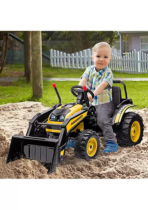 Aosom Kids' Ride on Construction Excavator Rechargeable Battery Powered Truck with Realistic Sound and Headlights Yellow 5 Aosom Kids' Ride on Construction Excavator Rechargeable Battery Powered Truck with Realistic Sound and Headlights Yellow - Image 3