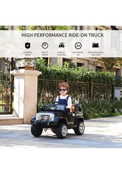 Aosom Kids Ride on Car Off Road Truck with MP3 Connection Working Horn Steering Wheel and Remote Control 12V Motor Black 10 Aosom Kids Ride on Car Off Road Truck with MP3 Connection Working Horn Steering Wheel and Remote Control 12V Motor Black -Cheap Altea Milano Shop Belk 757