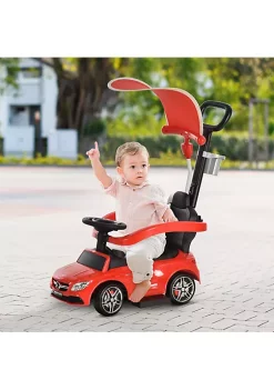 Aosom 3 in 1 Push Cars for Toddlers Ride on Push Car Stroller Sliding Walking Car with Sun Canopy Horn Sound Safety Bar Cup Holder Ride on Toy for 12 36 Months Red -Cheap Altea Milano Shop Belk 770