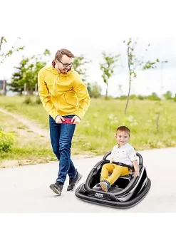 Aosom 12V Kids Bumper Car 360 degree Rotation Electric Ride On Car Twins Motor Battery Powered Toy w/ Parent Remote Control Safety Belt Colorful LED Lights for Boys and Girls Black -Cheap Altea Milano Shop Belk 787