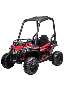Aosom 12V Dual Motor Kids Electric Ride on UTV Toy with MP3/USB Music Connection Suspension and Remote Control Red -Cheap Altea Milano Shop Belk 793