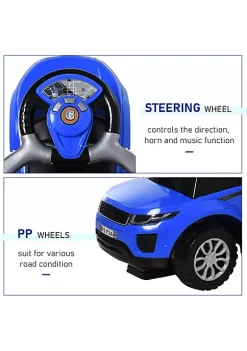 Aosom 3 In 1 Push Cars for Toddlers Kid Ride on Push Car Stroller Sliding Walking Car with Horn Music Light Function Secure Bar Ride on Toy for Boy Girl 1 3 Years Old Blue -Cheap Altea Milano Shop Belk 863