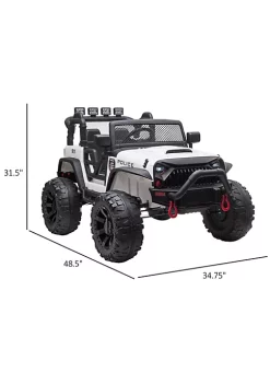 Aosom Kids Ride On Car 12V Battery Powered Electric Truck with Wide Seat Parent Remote Control and Bluetooth Music White -Cheap Altea Milano Shop Belk 912