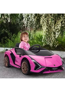 Aosom Lamborghini Licensed Kids Ride On Car 12V Battery Powered Electric Sports Car Toy with Remote Control Horn Music and Headlights for 3 5 Years Old Pink 9 Aosom Lamborghini Licensed Kids Ride On Car 12V Battery Powered Electric Sports Car Toy with Remote Control Horn Music and Headlights for 3 5 Years Old Pink -Cheap Altea Milano Shop Belk 922